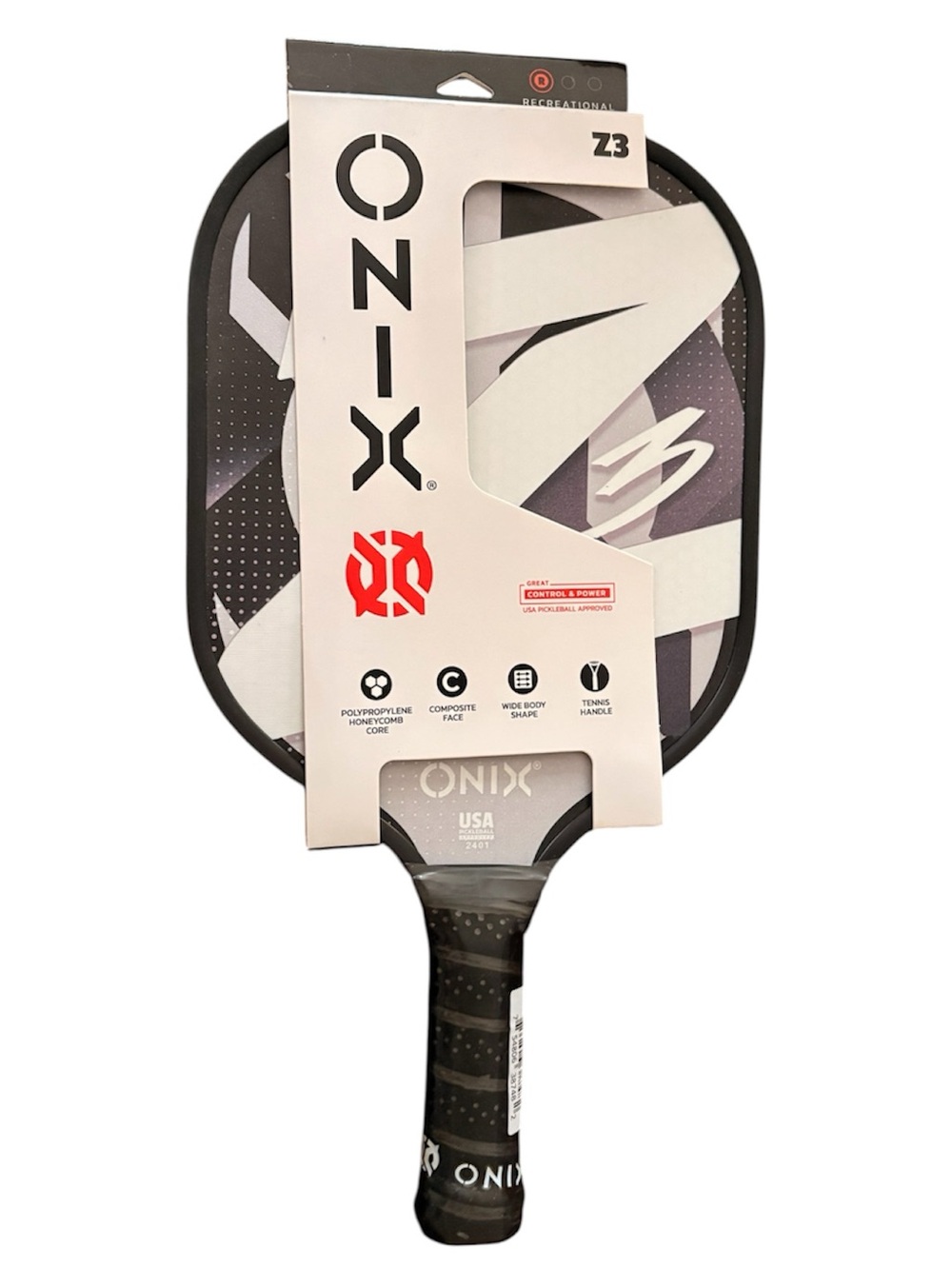 Z3 Black Pickleball Paddle - Black